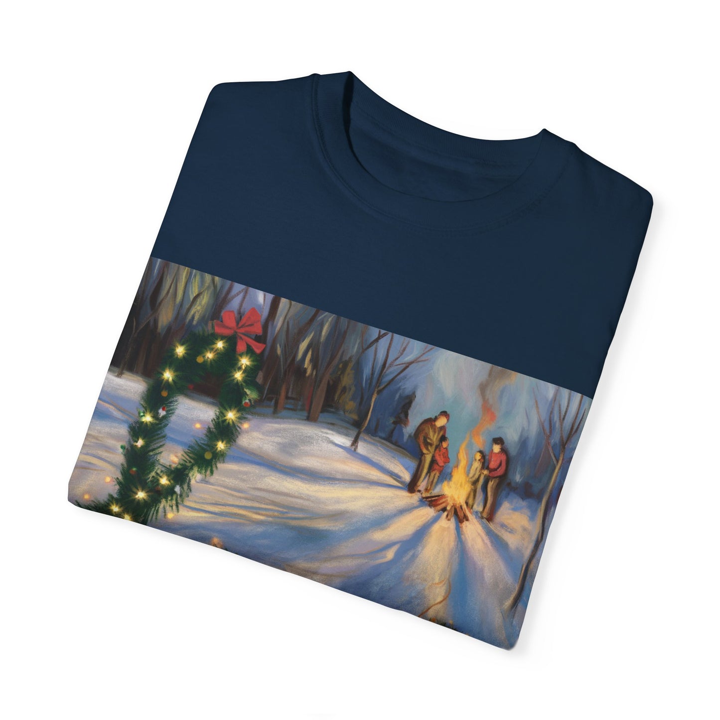 Garment-Dyed T-Shirt with 'Love' Holiday Design