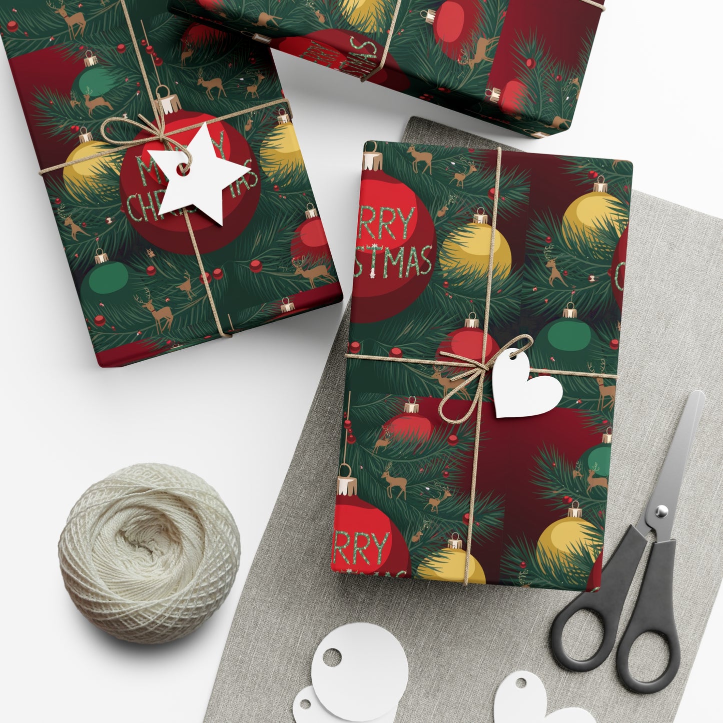 Festive Christmas Gift Wrap Papers - Merry Christmas Design