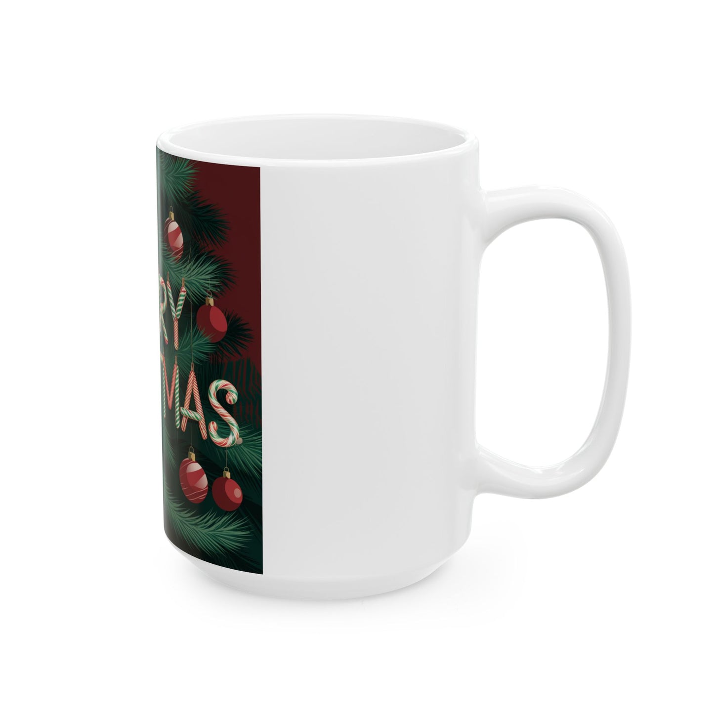 Festive Merry Christmas Ceramic Mug - Perfect Holiday Gift for Coffee Lovers (11oz, 15oz)