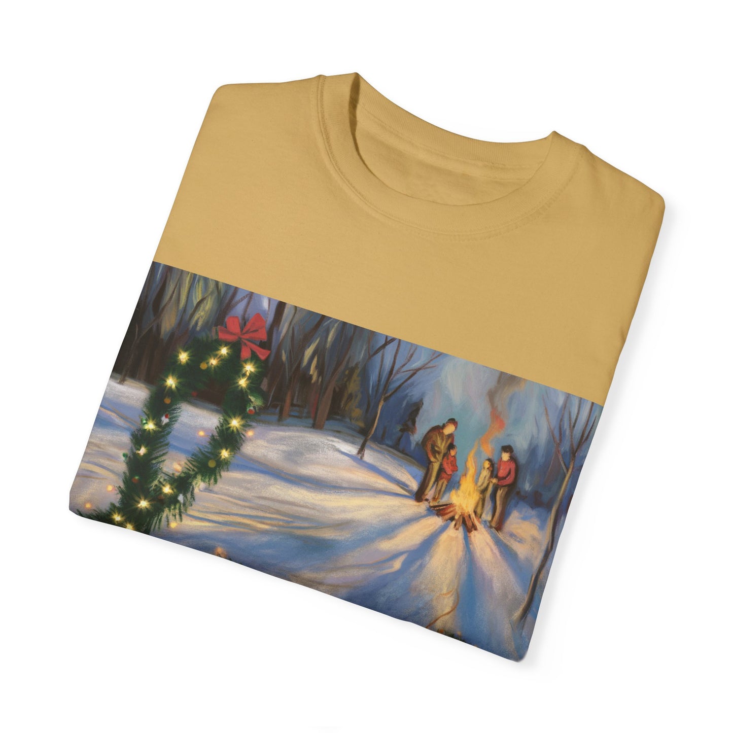 Garment-Dyed T-Shirt with 'Love' Holiday Design