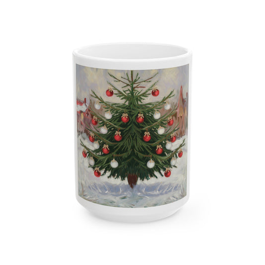 Festive Christmas Tree Ceramic Mug | 11oz & 15oz | Perfect Holiday Gift