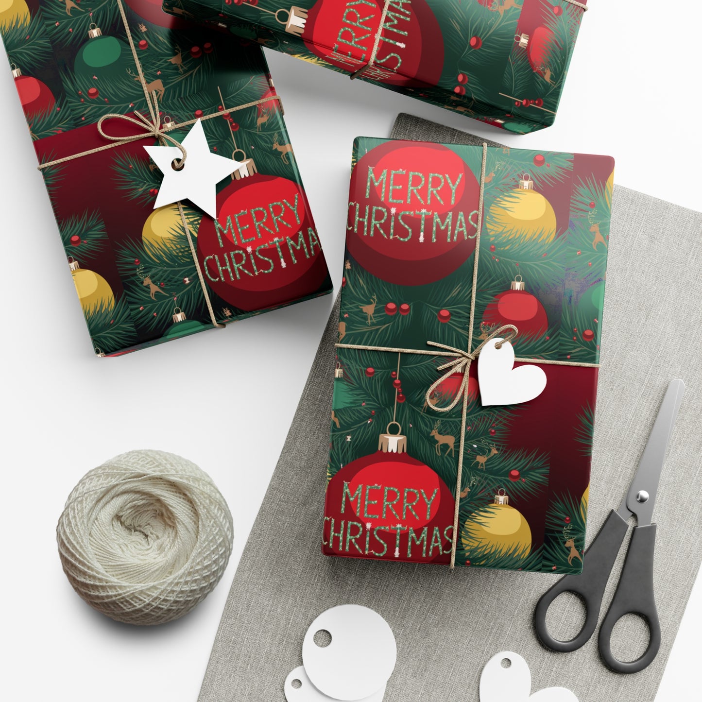 Festive Christmas Gift Wrap Papers - Merry Christmas Design