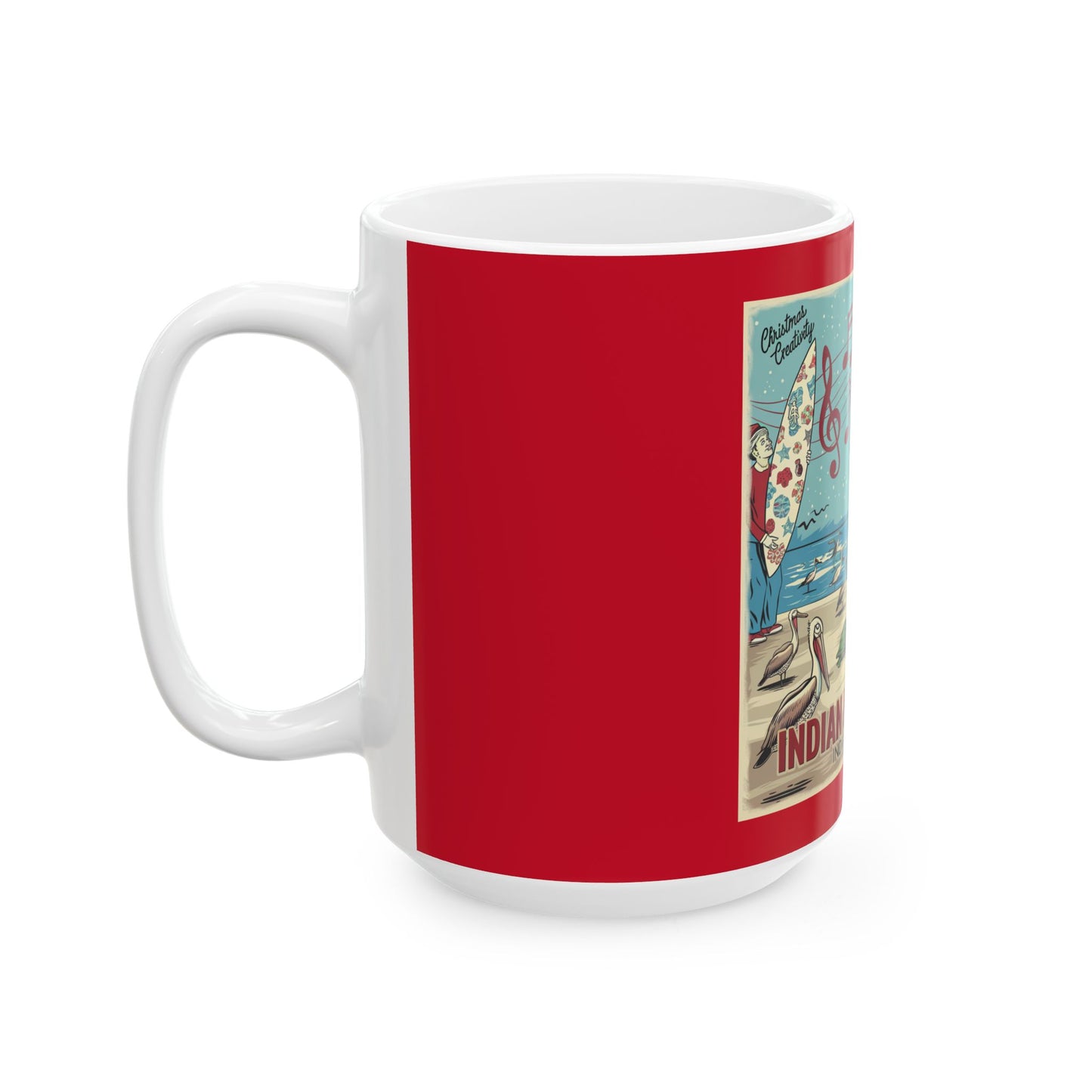 Christmas Creativity IRB(Indian Rocks Beach, FL) Ceramic Mug, (11oz, 15oz)