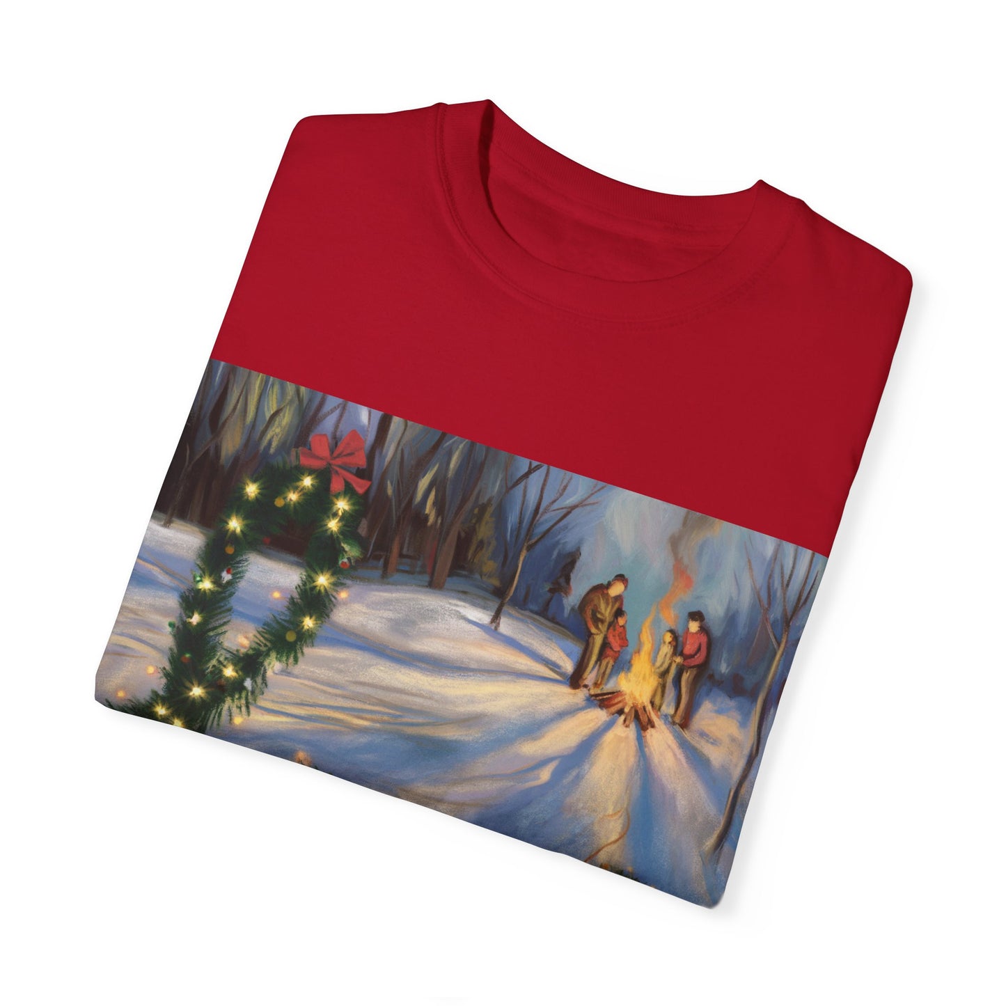 Garment-Dyed T-Shirt with 'Love' Holiday Design