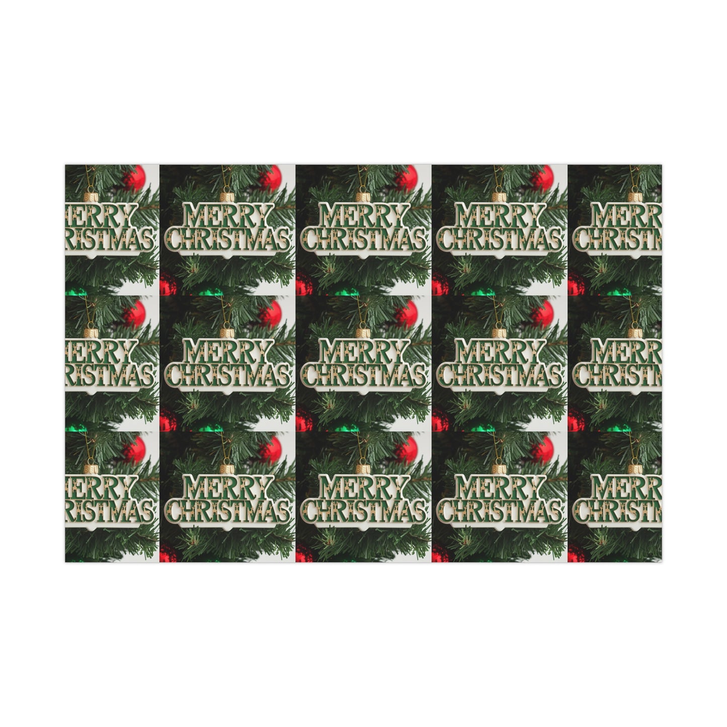 Festive Merry Christmas Gift Wrap Paper