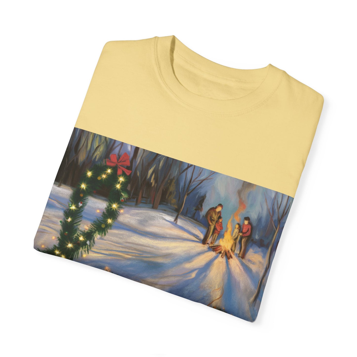 Garment-Dyed T-Shirt with 'Love' Holiday Design