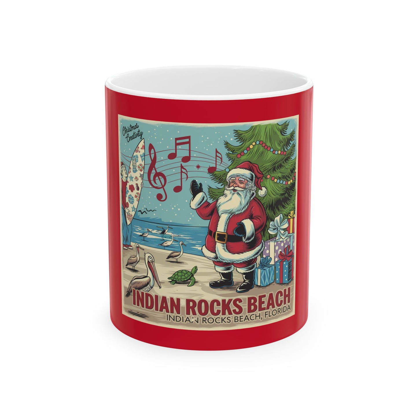 Christmas Creativity IRB(Indian Rocks Beach, FL) Ceramic Mug, (11oz, 15oz)