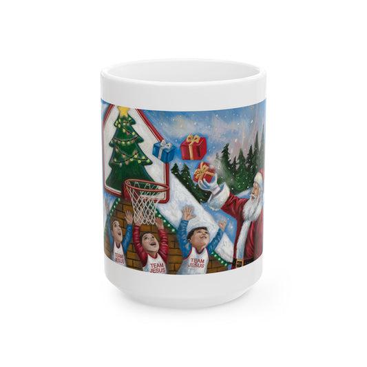 Team Jesus Christmas Mug - Festive Ceramic Mug for Holiday Cheer