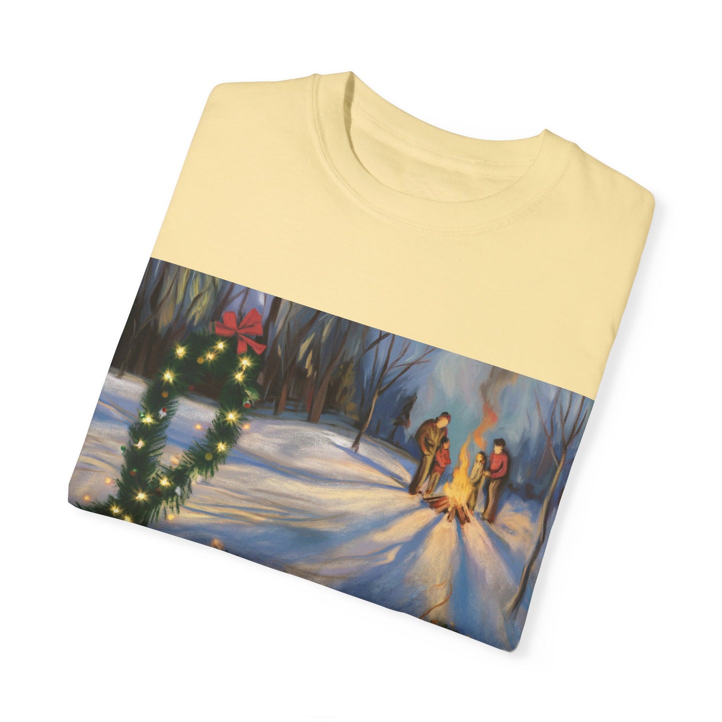 Garment-Dyed T-Shirt with 'Love' Holiday Design